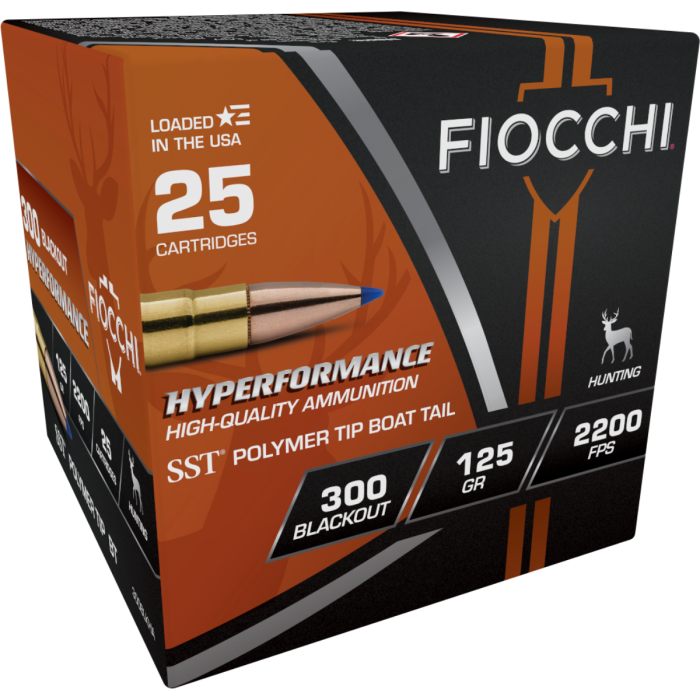 Fiocchi Hyperformance .300 Blackout Ammo 125gr SST 25 Rounds - 300BLKHA