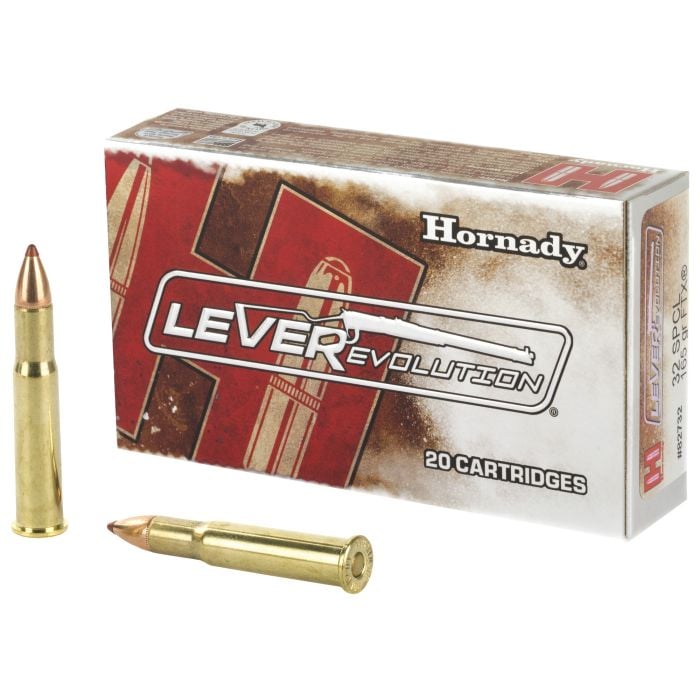Hornady LEVERevolution .32 Winchester Special Ammo 165gr FTX 20 Rounds