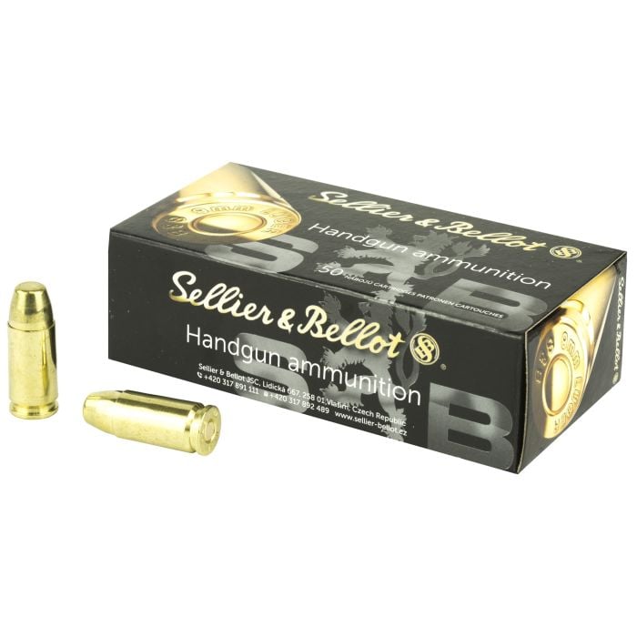 Sellier &amp; Bellot Subsonic 9mm Luger Ammo 150gr FMJ 50 Rounds - SB9SUBB