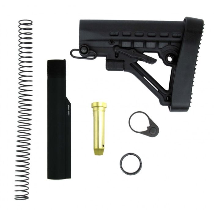 TacFire AR-15 Mil-Spec 6-Position Buffer Tube Kit w/ QD