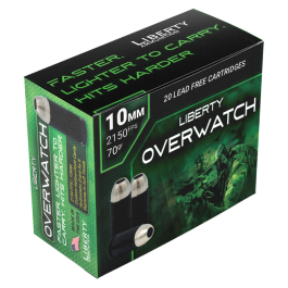 Liberty Ammunition Liberty OverWatch 10mm Ammo 70gr HP 20 Rounds