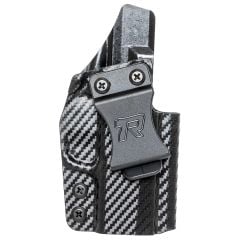 Rounded Gear Right-Handed IWB Holster for Springfield Hellcat Pistols - Carbon Fiber