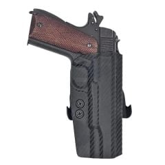 Rounded Gear Paddle Right-Handed OWB Holster for 1911 5" Government Pistols - Carbon Fiber