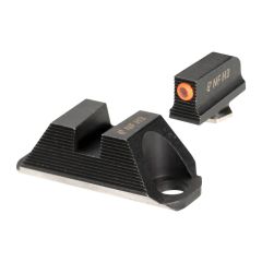 Night Fision Stealth Series Tritium Night Sights w/ Black Rear for Glock COA Pistols - Orange