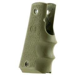 Hogue Finger Groove Rubber Grip for 1911 Government / Commander Models - Olive Drab Green
