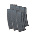 6 Pack of Hexmag Series 2 AR-15 .223 / 5.56 15/30-Round Polymer Magazines - Gray