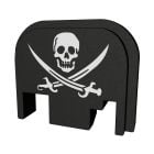 Bastion Gear Slide Back Plate for Glock Pistols - Pirate Swords