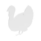 Birchwood Casey AR500 3/8" 1-Hole Turkey Silhouette Steel Target