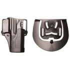 Blackhawk Sportster Belt Holster with Belt Loop and Paddle Attachment for Glock 19 / 23 Pistols
