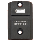 C&H Precision Holosun 509T Optics Mounting Plate for Taurus TX22 Pistols