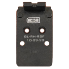 C&H Precision V4 MIL/LEO RMR / Holosun Optics Mounting Plate With Rear Sight for Glock MOS Pistols