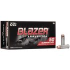 CCI Blazer .38 Special +P Ammo 158gr TMJ 50 Rounds