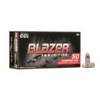 CCI Blazer 9mm Luger Ammo 115gr FMJ 50 Rounds