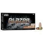 CCI Blazer Brass 9mm Ammo 147gr FMJ 50 Rounds
