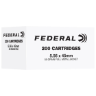 Federal American Eagle 5.56 NATO Ammo 55gr FMJ 200 Rounds