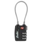 Firearm Safety Devices Corporation 3-Dial TSA Combination Lock with Steel Cable