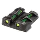 Hi Viz LiteWave Rear Sight with Interchangeable Litepipes for Small Frame Glock Pistols