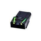 Hi Viz Target Adjustable Rear Sight with Interchangeable Litepipes for Glock Pistols