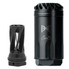 HuxWrx Safety Company Blastphemy Blast Deflector w/ QD 556 1/2x28 Flash Hider Combo