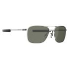 Magpul Santini Polarized Matte Silver Frame Eyewear - Gray / Green Lens