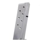 Metalform Officer 1911 9mm Stainless Steel 8-Round Magazine w/ Front Rib, Welded Base Plate, Split Flat Follower