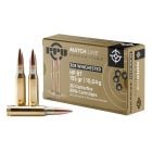 PPU Match .308 Winchester Ammo 155gr HPBT 20 Rounds
