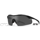 Wiley X WX Vapor Advanced Shooting Glasses with RX Insert / 2-Lens Pack