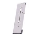 Wilson Combat 1911 Compact .45 ACP 8-Round Siver Magazine with Lo-Profile OM Base Pad Right View