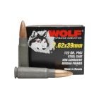 Wolf Performance 7.62x39mm Ammo 122gr FMJ 20 Rounds