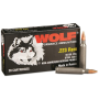Wolf  223 Remington Ammo 55gr FMJ 20 Rounds - WOL22355WFMJ
