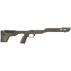 MDT HNT-26 AICS Magazine M-LOK / ARCA Rifle Chassis w/ Folding Stock for Remington 700 LA - Cobalt Green
