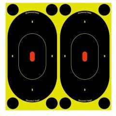 Birchwood Casey Shoot-N-C Oval Silhouette 7" Paper Target 60-Pack