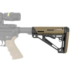 Hogue Overmolded AR-15 6-Position Buttstock for Mil-Spec Buffer Tubes - Flat Dark Earth