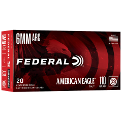Federal American Eagle 6mm ARC Ammo 110gr TMJ 20 Rounds