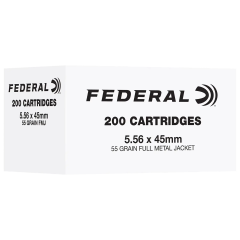 Federal American Eagle 5.56 NATO Ammo 55gr FMJ 200 Rounds