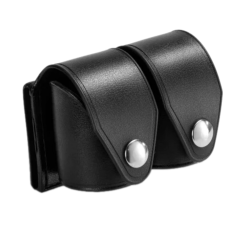 HKS 203 Double Speedloader Case - Medium - Flat Black