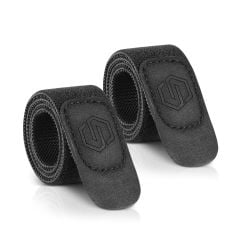 Savior Equipment 1" Hook & Loop Strap 2-Pack - Obsidian Black