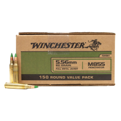 Winchester 5.56 NATO Ammo 62gr M855 Green Tip FMJ