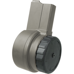 Warrior Systems AR-15 .223 / 5.56 50-Round Drum Magazine - Tungsten Grey
