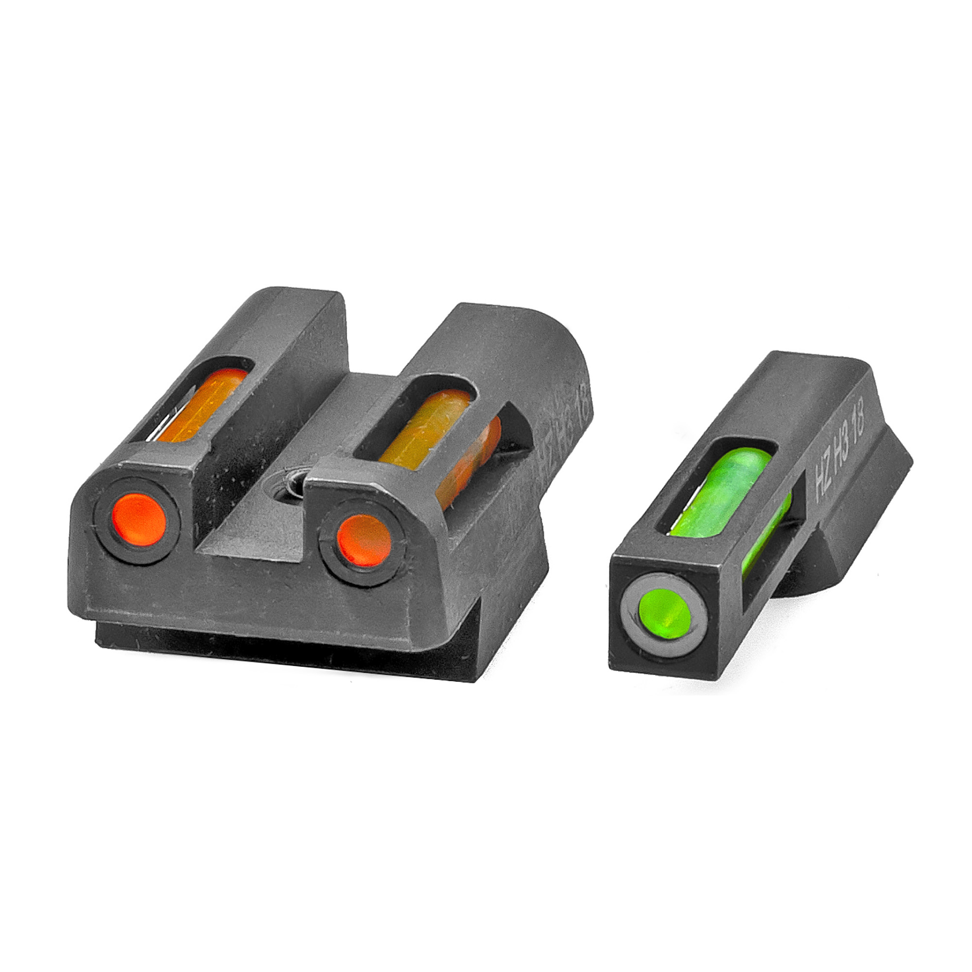 HiViz Spark III Interchangeable Shotgun Sight - Includes Red, White, & Green Fiber Optic Pipes & Threaded Studs
