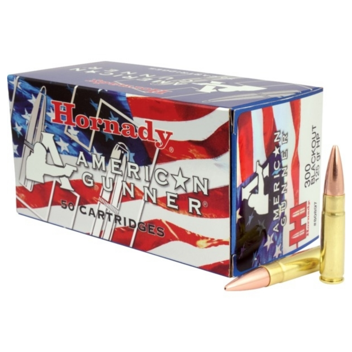 Hornady American Gunner .300 Blackout Ammo 125gr HP Match 50 Rounds