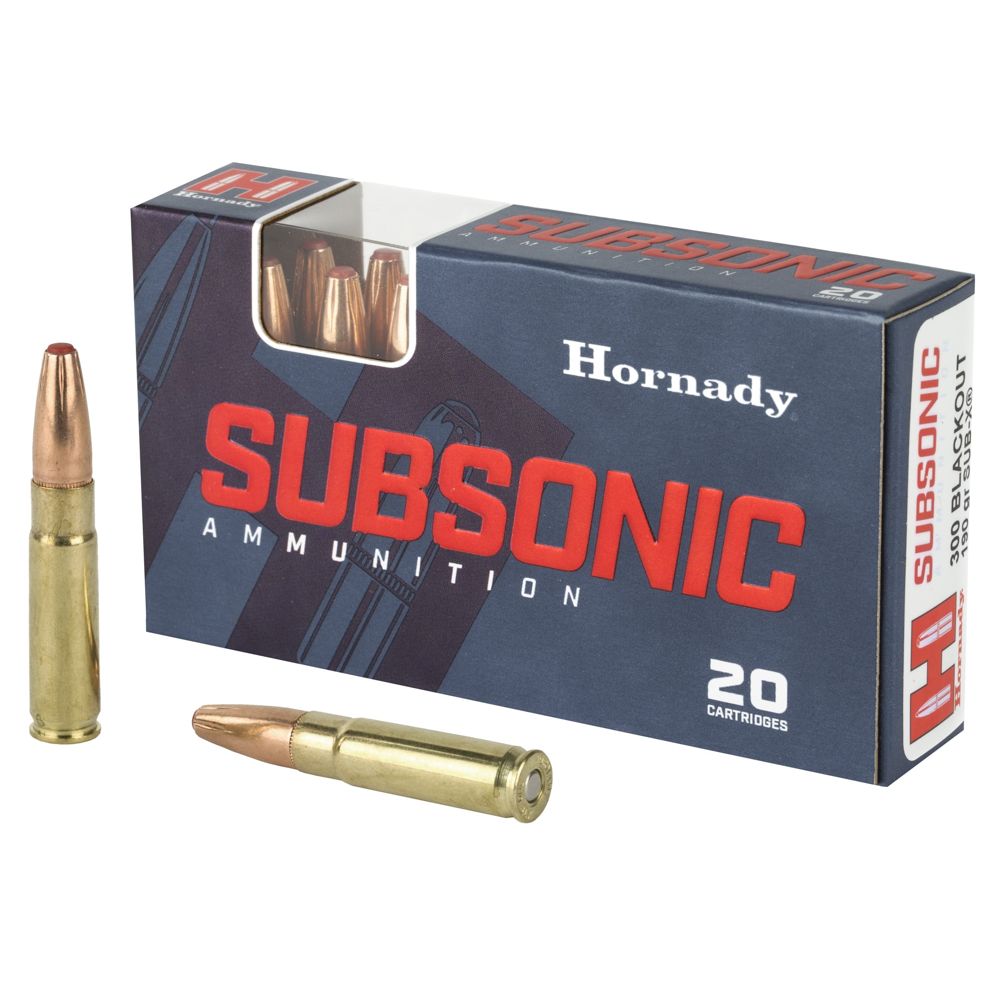 Hornady Subsonic .300 Blackout Ammo 190gr Sub-X 20 Rounds