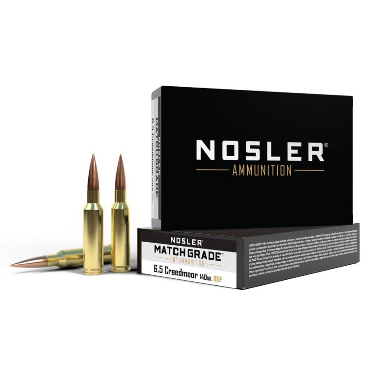 Nosler Match-Grade 6.5 Creedmoor Ammo 140gr HPBT RDF 20 Rounds